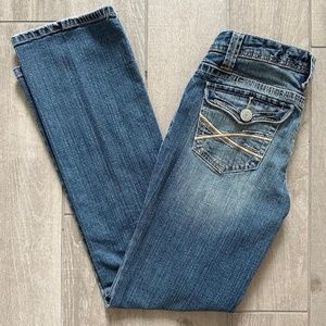 Aeropostale Mid-Rise Women's Jeans Distressed look Size Regular 9/10